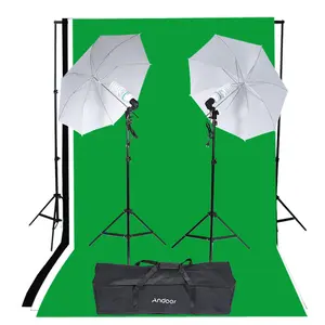 Photography Studio Portrait Product Light Lighting Tent Kit Photo Video Equipment (2 * 135W Bulb+2 * Bulb Holder)