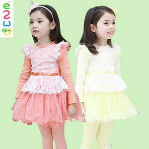 lungo abito da sera manica 3 anno abito vecchia ragazza abiti compleanno per bambini - Product Image 1