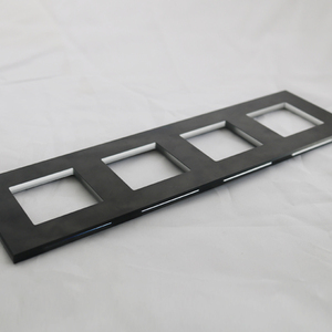 Chất Lượng Cao Đánh Bóng Cạnh CNC Khoan Lỗ Nhiệt Độ Thấp Sơn 4 Gang Ổ Cắm Kính Cường Lực Cho Tường Chuyển Đổi - Product Image 1