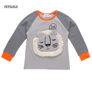 León lindo impresión Pijama de algodón camisón pijamas animales niño ropa de dormir - Product Image 2