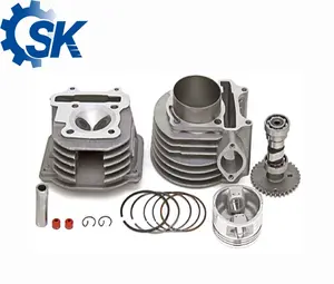 SK-CK082 Heißer Verkauf Hohe Qualität 2021 Zylinder Kit Und Kit Für GY6 150 Umgerüstet 63mm ZYLINDER Block Eisenguss ISO9001 CN;SHN Schwarz