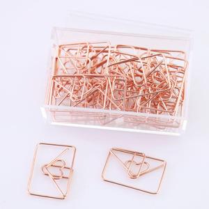 <strong>Different</strong> <strong>Types</strong> Rose Gold <strong>Paper</strong> <strong>Clip</strong> With Love Arrows Envelopes Pineapple and Diamonds <strong>Paper</strong> <strong>Clip</strong> - Product Image 5