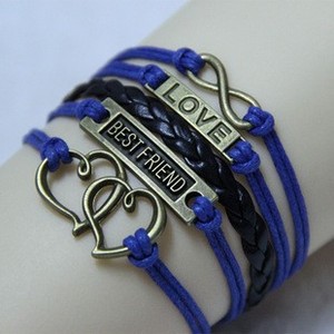 Del metallo di modo dell'oro amicizia migliore amico braccialetti <span class=keywords><strong>per</strong></span> le ragazze - Product Image 2