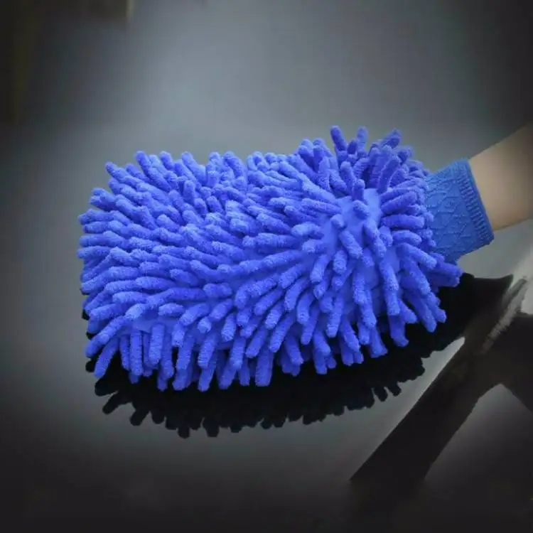 Tangju Nieuwe Stijl Auto Micro Fiber Chenille Microvezel Wasstraat Mitt Microfiber Cleaning Chenille Handschoen