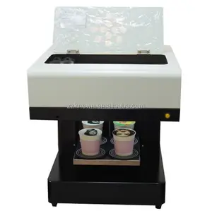 Oem 4 Kopjes Cappuccino Drukmachine Laat Koffie Printer Eetbare Cake Printer