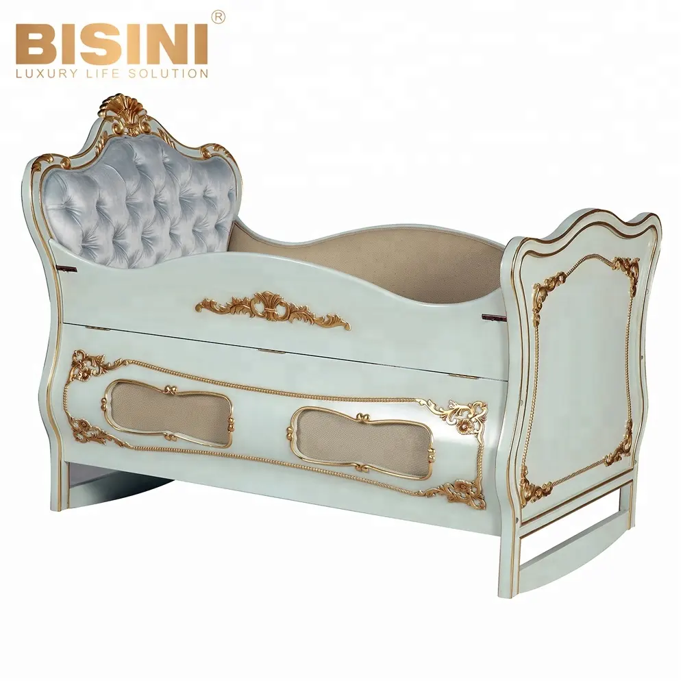 Bisini جديد وصول تصميم السرير سرير طفل ، الفاخرة سرير أطفال (مهد) مع انخفاض الجانب ، اللون حسب الطلب سرير الطفل-BF07-70310