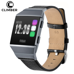 Nuevo reemplazo accesorios correas para <span class=keywords><strong>Fitbit</strong></span> pulsera, <span class=keywords><strong>reloj</strong></span> de cuero bandas para <span class=keywords><strong>Fitbit</strong></span> iónica correa de cuero - Product Image 1