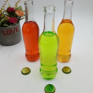 All'ingrosso bottiglia da Cocktail in vetro trasparente opaca a forma di <span class=keywords><strong>gelo</strong></span> rotonda bottiglia di vetro Rio con tappo a corona 275ml di vetro di vino - Product Image 5