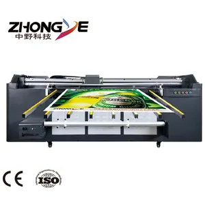 Zhongye זכוכית/עץ/מתכת מכונת דפוס/זכוכית UV 3.2m 1.8m היברידי מדפסת