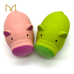 Superventas 2021 nuevos productos para mascotas látex goma Piggy <span class=keywords><strong>mascota</strong></span> perro gato Juguetes - Product Image 1