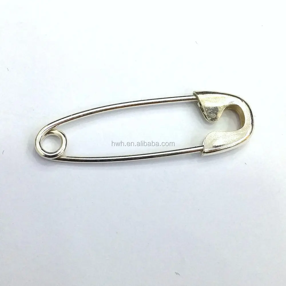 H2213 Qualified Sterling Silver 925 Metal Brooch 30ミリメートルSafety Pin