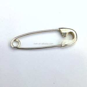 H2213 Qualified Sterling Silver 925 Metal <span class=keywords><strong>Brooch</strong></span> 30ミリメートルSafety Pin - Product Image 1