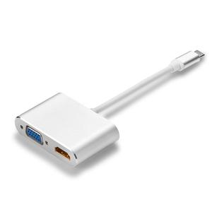 <span class=keywords><strong>Adaptador</strong></span> USB C <span class=keywords><strong>a</strong></span> <span class=keywords><strong>HDMI</strong></span> <span class=keywords><strong>VGA</strong></span> <span class=keywords><strong>2</strong></span> en 1, 1080P, Compatible con 4K*2K, para Macbook y Google Pixel - Product Image 5