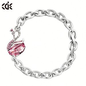 En acier inoxydable bijoux <span class=keywords><strong>cristal</strong></span> Swan Bracelet fermoir, Mode or Bracelet <span class=keywords><strong>2015</strong></span> - Product Image 3