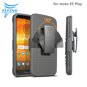 Montaje del coche <span class=keywords><strong>Shell</strong></span> duro a prueba de golpes Clip cinturón pistolera Robot teléfono cubierta para Moto <span class=keywords><strong>E5</strong></span> juego - Product Image 3