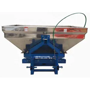 Agricultural fertilizer spreader 1200kg 1400kg PTO driven double-disc stainless steel fertilizer spreader