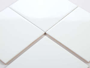 セラミックランカ100 * 100mm 4X4白光沢タイル - Product Image 4