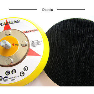4 Inch 100Mm Haak & Loop Schuren Back-Up Pad 5/16 "-24 Draad Schuurmachine Back-Pad Voor Slijpen En Polijsten - Product Image 2
