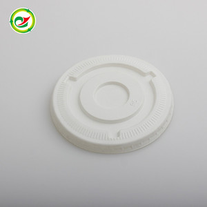 Desechable PS plástico PET plana Tapas de cúpula café sorber tapas fabricante - Product Image 3