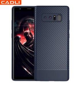 Custom Soft <span class=keywords><strong>fibra</strong></span> de carbono patrón caso teléfono cubre para Samsung Galaxy note 8 - Product Image 1