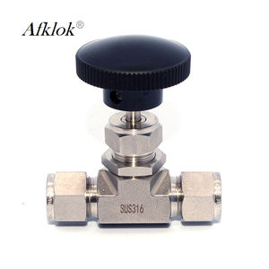 6mm 8mm 10mm 1/8インチ 1/4インチ 3/8インチ 1/2インチ 油圧水ニードルバルブ（流量計付き）3000psiおよび6000psi - Product Image 1