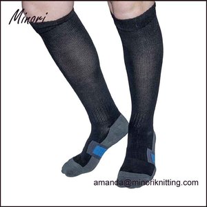 Chaussettes de compression antibactériennes en fibre de bambou douce à fond rembourré de haute qualité <span class=keywords><strong>Minori</strong></span> 15-20 mmhg - Product Image 1