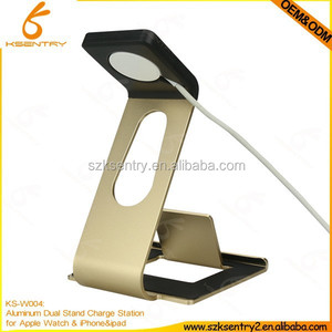 2015 aluminum charging dock station charger stand for <span class=keywords><strong>apple</strong></span> <span class=keywords><strong>Watch</strong></span> aluminum holder for iWatch with cable - Product Image 1