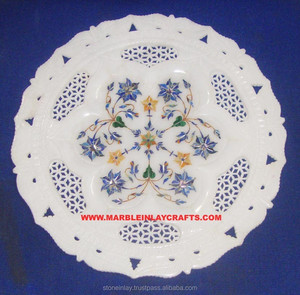 Belle Main Décoratifs pour La Maison Marbre Blanc Plaque - Product Image 1