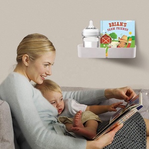 Facile Et La Vie Écologique Lit De Chevet Organisateur Étagère de Stockage <span class=keywords><strong>Caddy</strong></span> Auto Bâton Sur Le Mur Monté Sans Dommages D'installation - Product Image 3