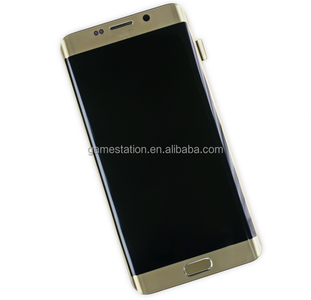 High Quality Repair LCD Screen and Digitizer Assembly for Samsung Galaxy S6 Edge Plus (Verizon) - Gold