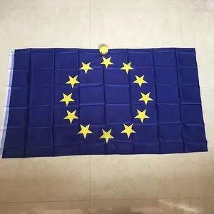 Stok Murah 100% Poliester 3*5 Kaki Bendera Uni Eropa