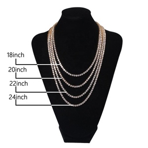 Hip Hop In Acciaio Inox di Grado AAAA Iced Out CZ Tennis Mens <span class=keywords><strong>Catena</strong></span> Delle Donne Della <span class=keywords><strong>Collana</strong></span> - Product Image 5