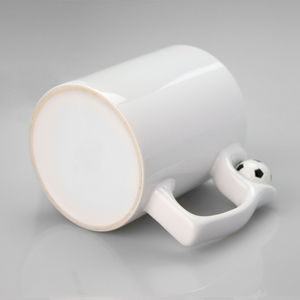 Taza de <span class=keywords><strong>fútbol</strong></span> de sublimación, color blanco, 11oz, venta al por mayor - Product Image 2