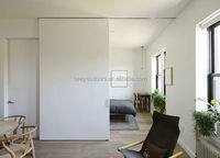 Modern Wall Sliding Door for Office Apartment Panel Partition Door Wooden Partition Door Sliding