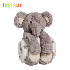 En gros pas cher doux éléphant singe <span class=keywords><strong>lapin</strong></span> <span class=keywords><strong>lapin</strong></span> animal en peluche jouet avec couverture - Product Image 2