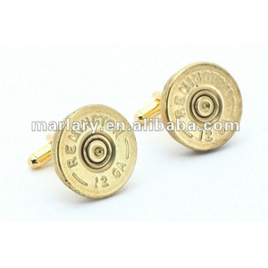 Buld Más Nuevo Oro Grabado Para Hombre Bala De Acero Inoxidable Gemelos De Camisa de Los Hombres - Product Image 1
