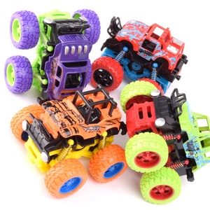 Brinquedos de caminhões de monstro, mini empurrão e caminhão de carro, conjunto de brinquedos para crianças