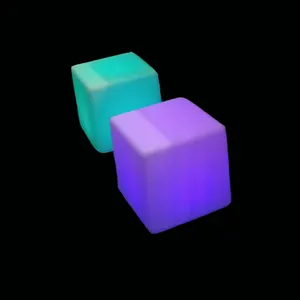 Light Up PE material lighted acrylic build led cube with china