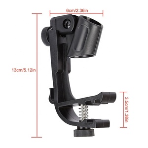<strong>Drum</strong> Adjustable Flex Black Recording Studio Equipment Microphone Holder 2pcs in One Color <strong>Box</strong> - Product Image 5