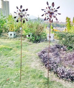 Toptan kinetik güneş enerjili cam küre metal bahçe spinners rüzgar <span class=keywords><strong>Spinner</strong></span> - Product Image 6