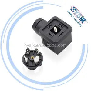 Conector solenóide de 3 pinos e conector de válvula din, 4 pinos