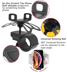 Sannce — <span class=keywords><strong>support</strong></span> universel de <span class=keywords><strong>smartphone</strong></span> Fcc Rohs, pour Smartphones, moto et <span class=keywords><strong>vélo</strong></span> de randonnée en plein air, socle pour téléphone portable - Product Image 5
