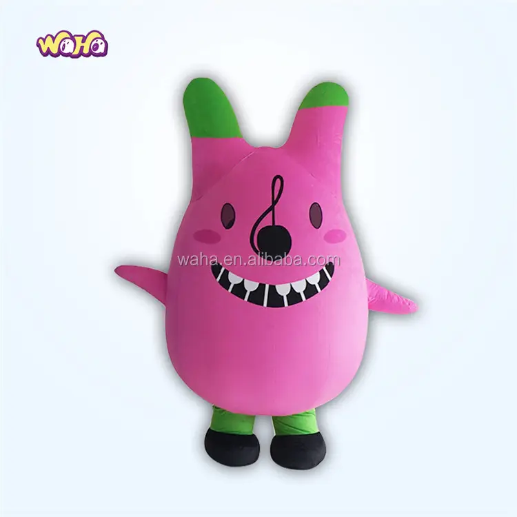 pink Inflatable mascot costumes customized cartoon costumes