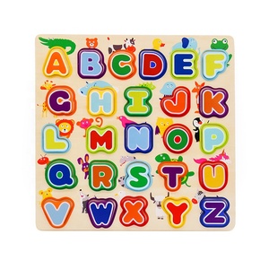 Top Vendita Educativi Abc di <span class=keywords><strong>Legno</strong></span> Lettera Animale di <span class=keywords><strong>Puzzle</strong></span> per I Bambini W14B113 - Product Image 1