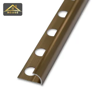 FSF Manufacturer Tile Tools Decor Metal Edge Decoration Aluminum Profiles Ceramic Corner Edge Tile Trim For Wall