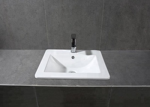 Mueble de baño de cerámica de <span class=keywords><strong>diseño</strong></span> moderno, lavabo de borde fino - Product Image 5