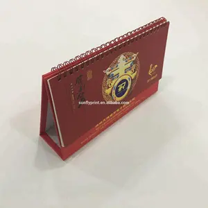 Grosir 2019 3D Spiral Binding Magnetic Kalender Meja Bulanan/Kalender Meja/Layanan Percetakan & Pengemasan Kalender Dinding