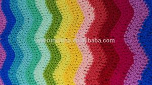 Ma Thuật Màu Xanh Lá Cây Không Khiếm Khuyết 7gg Đo 100% Acrylic Miễn Phí Mô Hình Đầy Màu Sắc Cầu Vồng <span class=keywords><strong>Crochet</strong></span> Mềm Handmade Bé Đan Ném Chăn - Product Image 4