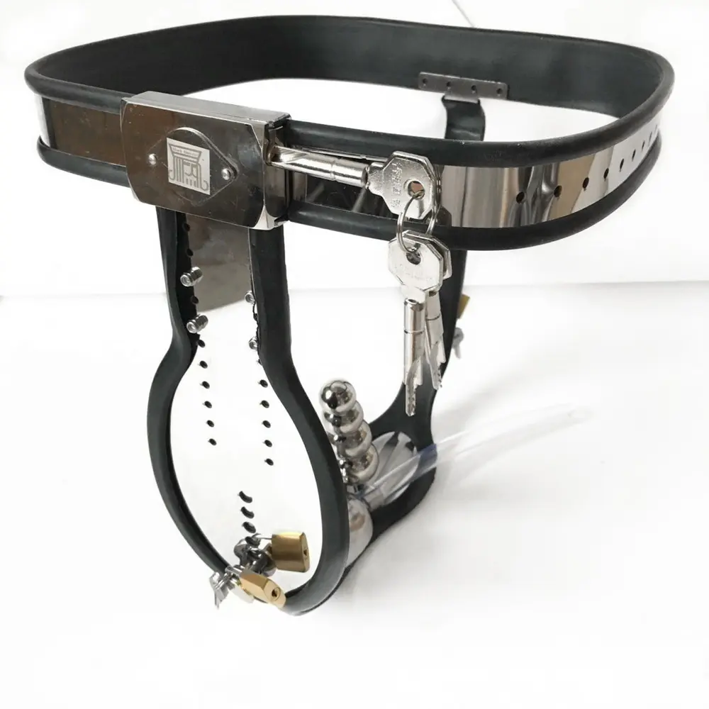 Buckled Belt Panty Female 10cm Strap On Harness Stopper Chastity Strap Thong 
