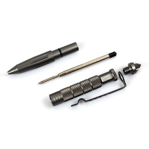 Nuevo Bolígrafo Metálico de Tinta Negra, Bolígrafo Táctico Antideslizante de Aleación de Aluminio, Bolígrafo Multifuncional - Product Image 3